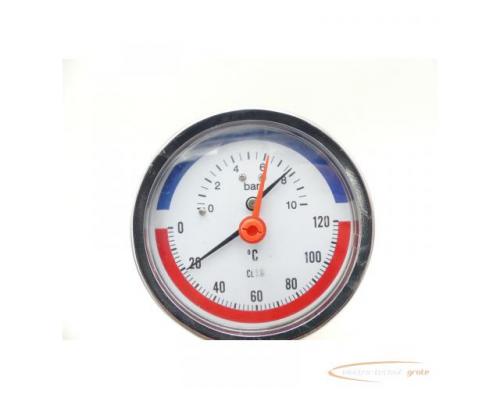 Manometer CL 1.6 / 0-10 bar / 0-120°C - Bild 2