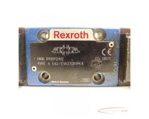 Rexroth 4WE 6 E62/EW230N9K4 Wegeventil 230 V R900912492 + R900071030 - Bild 5