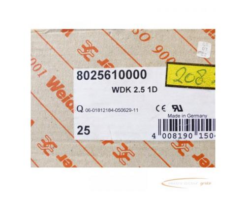 Weidmüller Bauelement-Reihenklemme WDK 2.5 1D VPE 25stk ungebraucht - Bild 4