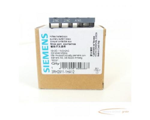 Siemens 3RH2911-1HA12 Hilfsschalterblock E Stand 03 - ungebraucht! - - Bild 2