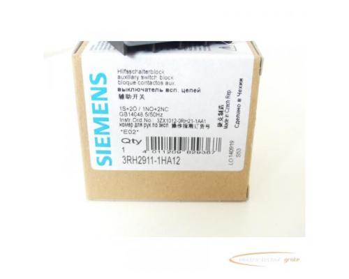 Siemens 3RH2911-1HA12 Hilfsschalterblock E Stand 02 - ungebraucht! - - Bild 2