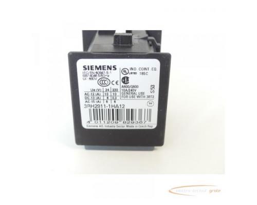 Siemens 3RH2911-1HA12 Hilfsschalterblock E Stand 02 - ungebraucht! - - Bild 3