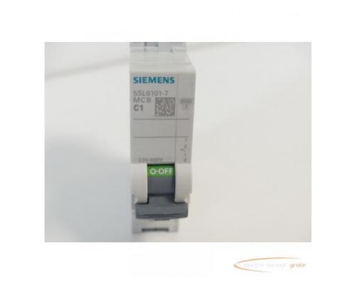 Siemens 5SL6101-7 Leistungsschutzschalter MCB C1 1 Polig - Bild 2