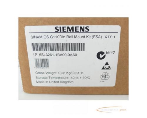 Siemens 6SL3261-1BA00-0AA0 Hutschienenadapter G110 DIN - ungebraucht! - - Bild 2