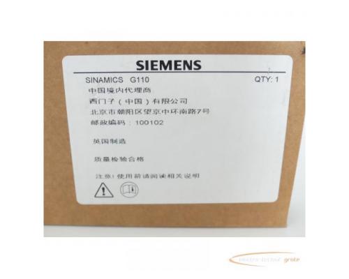 Siemens 6SL3261-1BA00-0AA0 Hutschienenadapter G110 DIN - ungebraucht! - - Bild 3