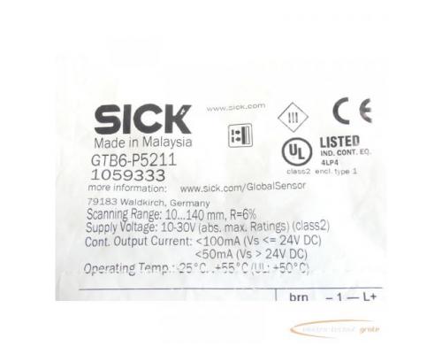 Sick GTB6-P5211 Miniatur-Lichtschranke 1059333 - ungebraucht! - - Bild 3