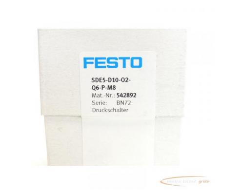Festo SDE5-D10-O2-Q6-P-M8 Drucksensor 542892 - ungebraucht! - - Bild 2