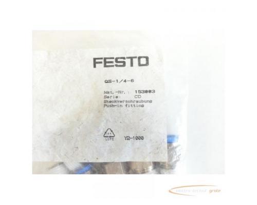 Festo QS-1/4-6 Steckverschraubung 153003 VPE= 10 Stück - ungebraucht! - - Bild 3
