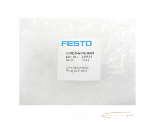 Festo HFOE-D-MIDI/MAXI Befestigungswinkel 159593 - ungebraucht! - - Bild 3