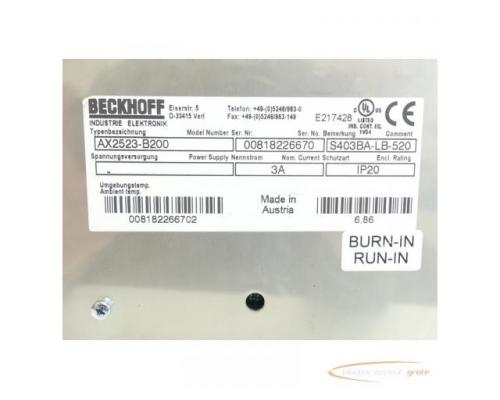 Beckhoff AX2523-B200 Servoverstärker SN:00818226670 - Bild 6