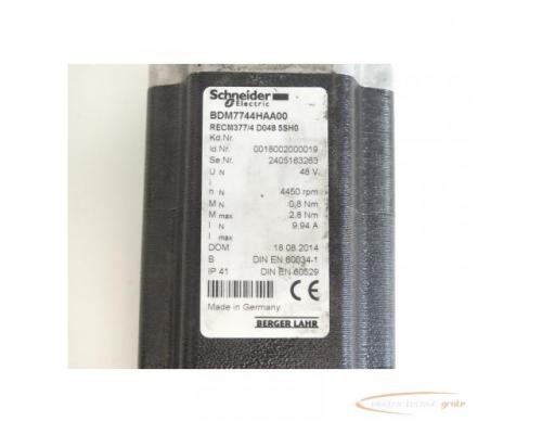 Schneider Electric / Berger Lahr BDM7744HAA00 Servomotor SN:2405163263 - Bild 5