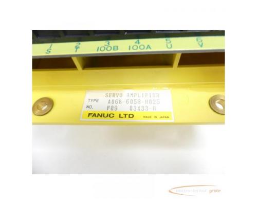 Fanuc A06B-6058-H025 Servo Amplifier SN:F0903433-B - Bild 6