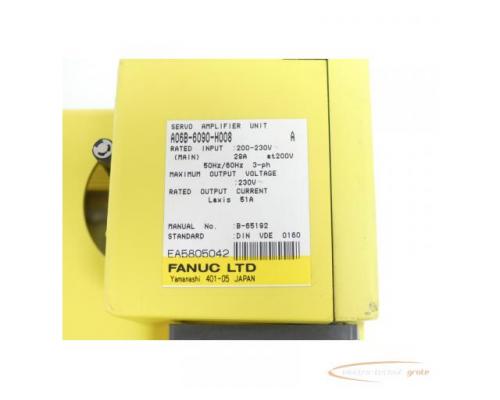 Fanuc A06B-6090-H008 Servo Amplifier Unit SN:EA5505042 - Bild 5