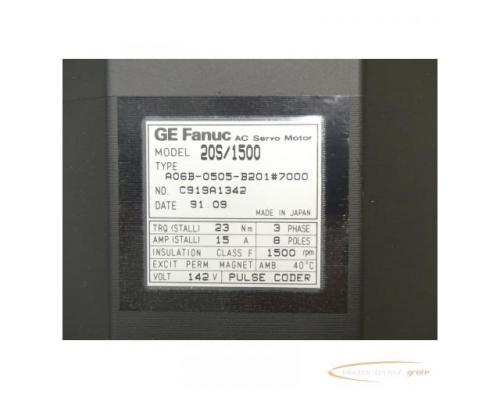 Fanuc A06B-0505-B201 # 7000 AC Servo Motor SN:C919A1342 - Bild 4