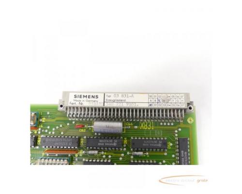 Siemens 03 831-A Steuerungsplatine E-Stand C / 00 SN:831430 - Bild 4