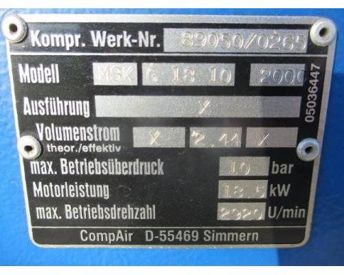 COMPAIR  MSK G - 18 - 10 Elektrischer Kompressor - Bild 3