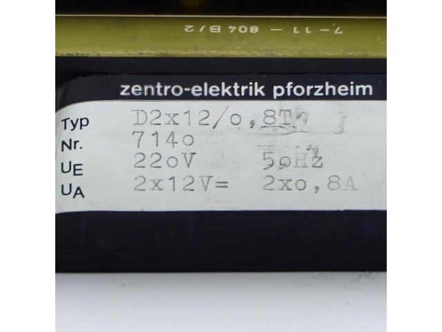 Netzgerät D2x12/0,8T 7140 - 2