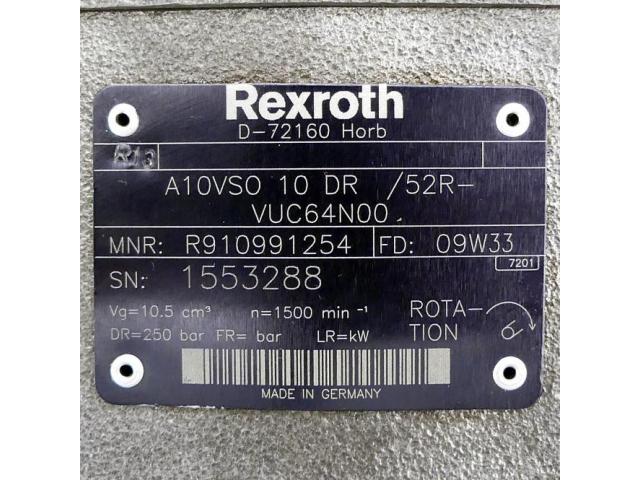 Axialkolbenpumpe A10VSO 10 DR /52R-VUC64N00 R91099 - 2
