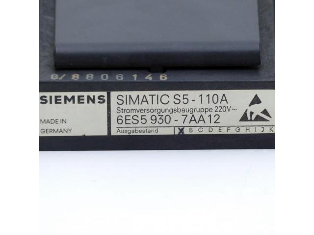 Digitalausgabe Simatic S5-110 6ES5 930-7AA12 - 2