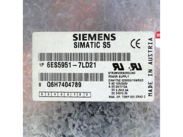 Stromversorgung Simatic S5 6ES5951-7LD21 - 2