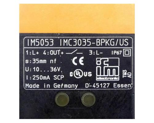 Induktiver Sensor IM5053 IMC3035-BPKG/US - Bild 2