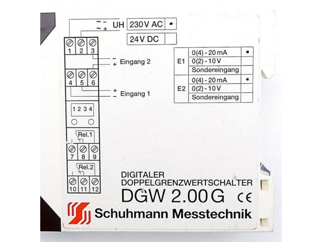 Doppelgrenzwertschalter DGW 2.00 G - 2