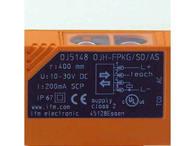 Reflexlichttaster mit Hintergrundausblendung OJ514 - 2