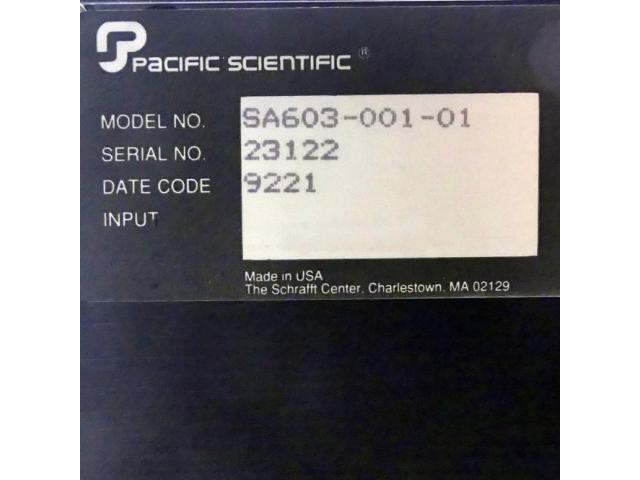 Servo Amplifier SA603-001-01 - 2