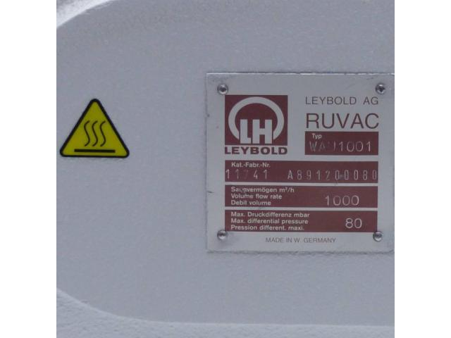 Leybold Vakuumpumpe RUVAC WAU1001 - 2