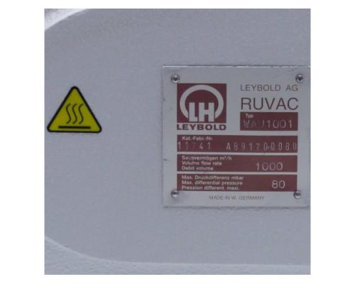 Leybold Vakuumpumpe RUVAC WAU1001 - Bild 2
