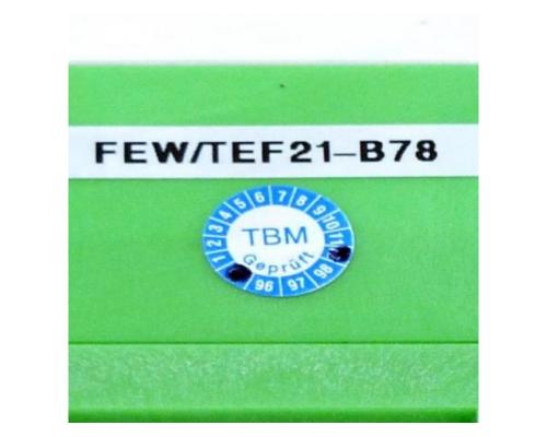 Sicherheitsrelais FEW/TEF21-B78 - Bild 2
