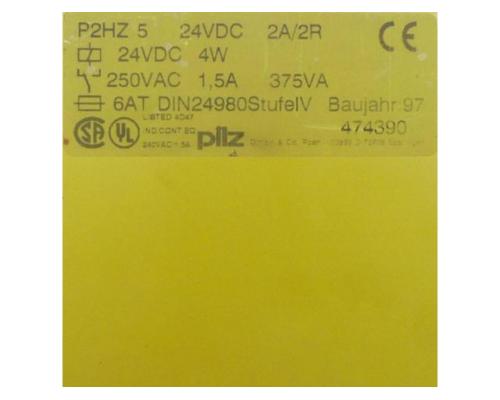 PZHZ 5 24VDC 2A/2R Sicherheitsrelais 474390 - Bild 2