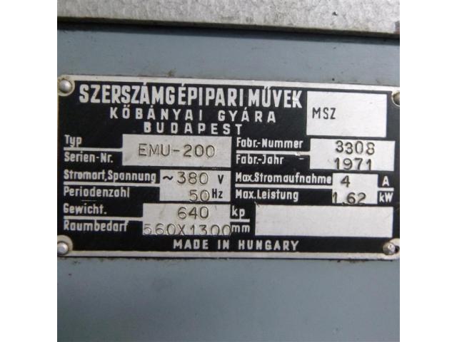 KART MSZ BUDAPEST Leit- und Zugspindeldrehmaschine EMU 200 - 6