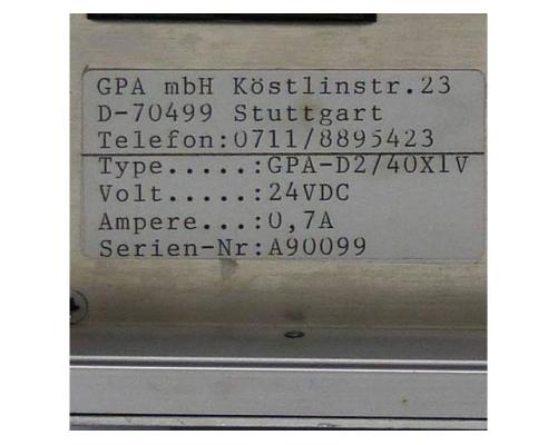 Textanzeige mit Controller GPA-D2 / 40 X 1V - Bild 2