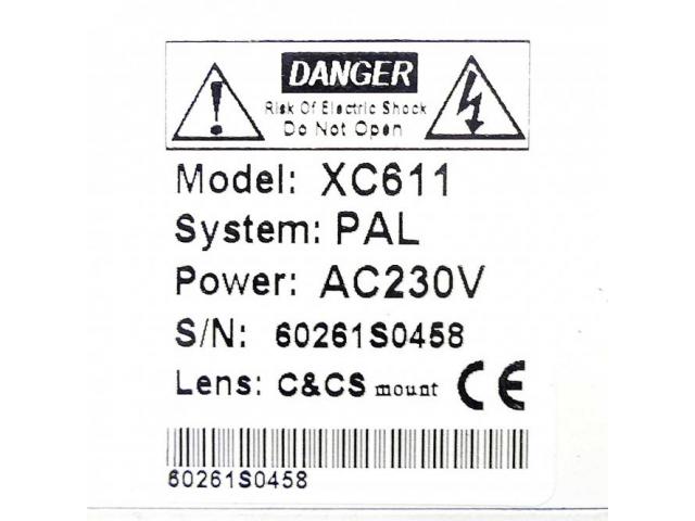 Digital signal processing camera PAL XC611 - 2