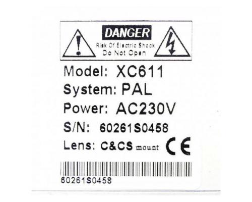Digital signal processing camera PAL XC611 - Bild 2