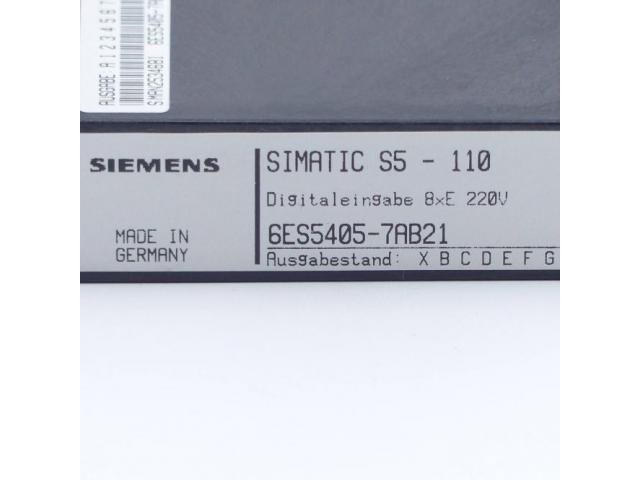 Digitaleingabe Simatic S5 - 110 6ES5405-7AB21 - 2