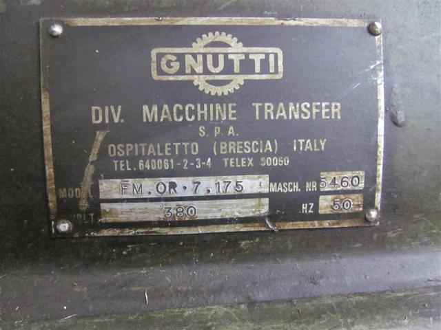 GNUTTI Transfermaschine FM OR 7.175 - 1