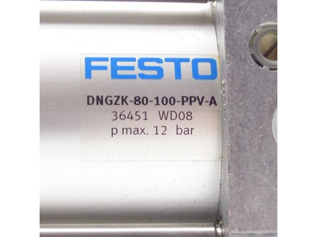 FESTO Kompaktzylinder DBGZK-80-100-PPV-A 36451 - 2