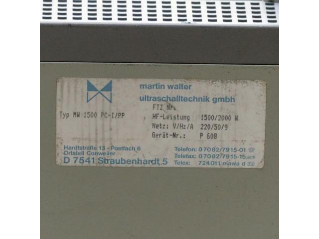 Ultraschallgenerator MW 1500 PC-I/PP - 2
