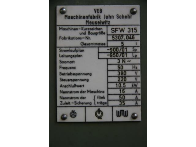 WMW MEUSELWITZ Flachschleifmaschine SFW 315x1000 - 5