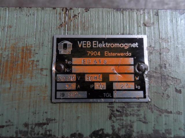 ELEKTROMAGNETWERK Magnetspannplatte ED 415 - 3