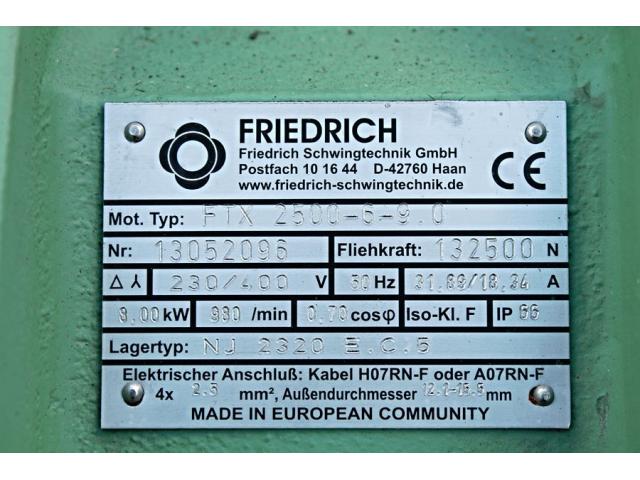 Friedrich FTX 2500-6-9.0 Vibrationsmotor - 2