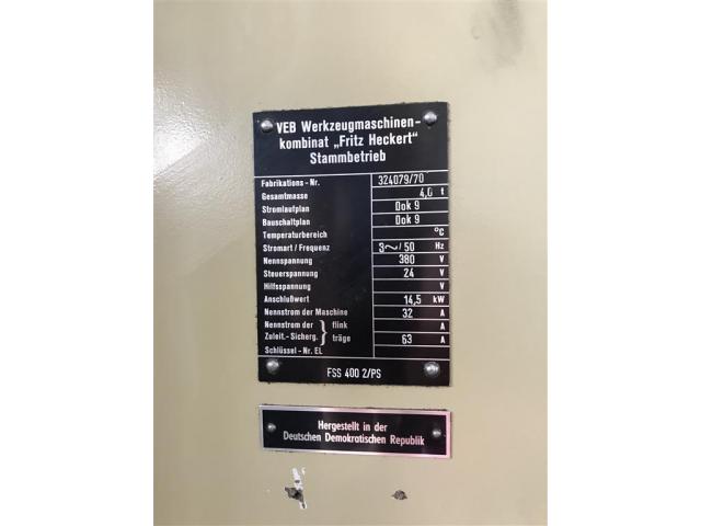 WMW Heckert Fräsmaschine - Vertikal FSS400 / 2 PS - 6