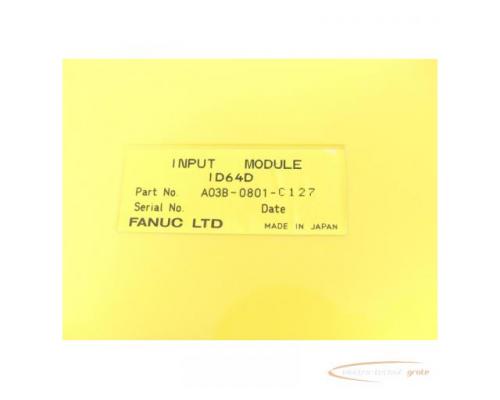 Fanuc A03B-0801-C127 Input Modul ID64D - Bild 2