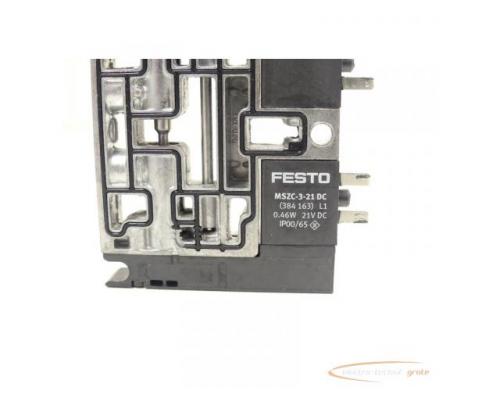 Festo CPV10-M1H-5JS-M7 Magnetventil 161415 mit 2 x MSZC-3-21 DC - Bild 3