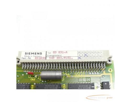 Siemens 03 831-A Steuerungsplatine E-Stand C / 00 SN:831832 - Bild 4