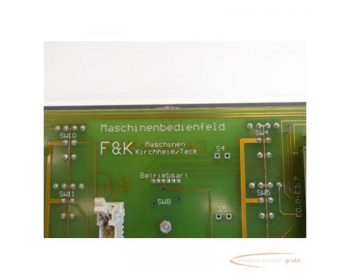 F&K Maschinenbau 310890 HBR Maschinenbedienfeld 530 x 150 mm - Bild 5