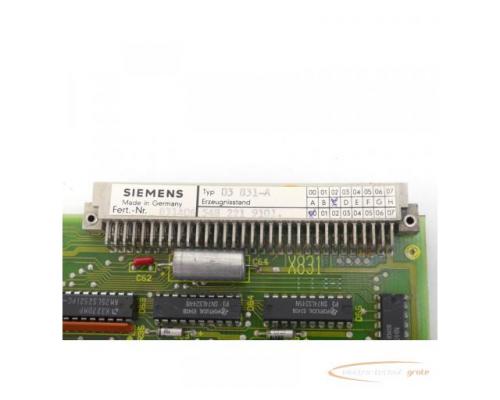 Siemens 03 031-A Steuerungskarte E-Stand C / 00 SN:831406 - Bild 4