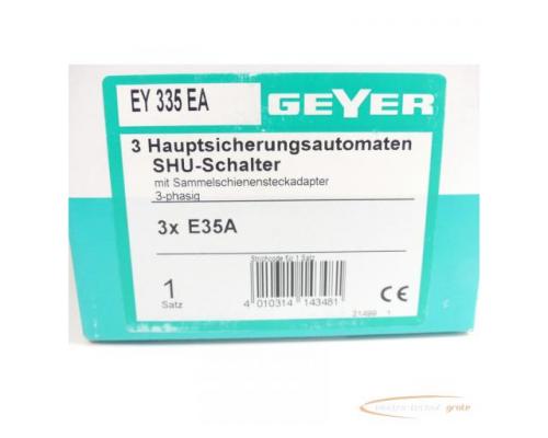 Geyer Hauptsicherungsautomaten 3x SHU E35A - ungebraucht! - - Bild 2